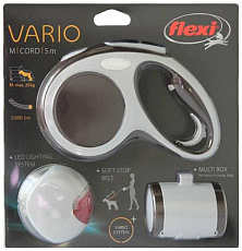 Комплект Рулетка Flexi Vario M трос 5 м + Фонарик LED + Multi Box